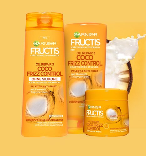 Fructis Coco Frizz Control - Produktabbildungen